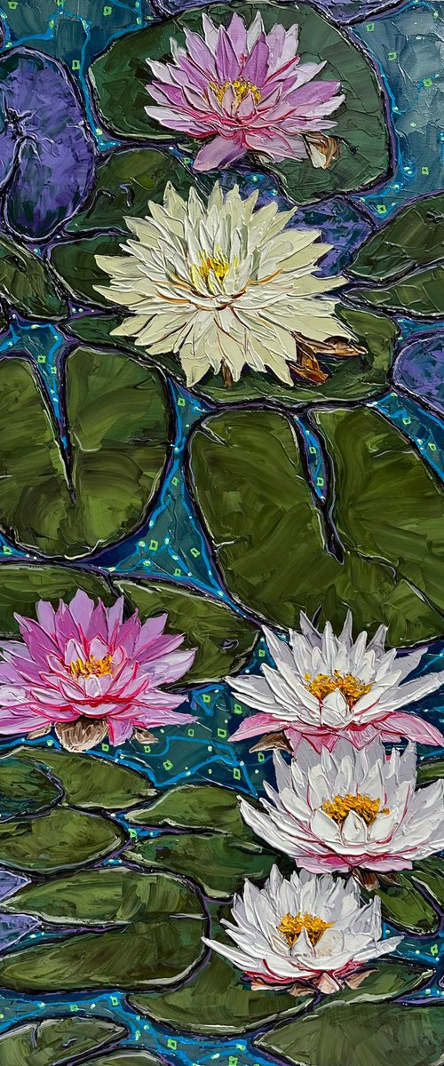 Water lilies symphony by Elena Adele Dmitrenko