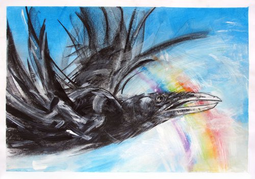 Raven, Rainbow by John Sharp