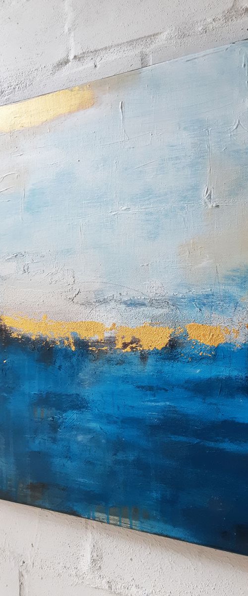 COASTAL LIGHT no2 – Abstract seascape by Stefanie Rogge