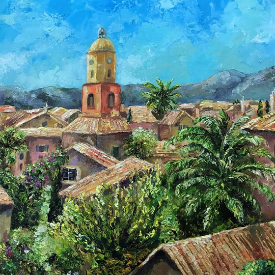 Riviera Days  -landscape painting