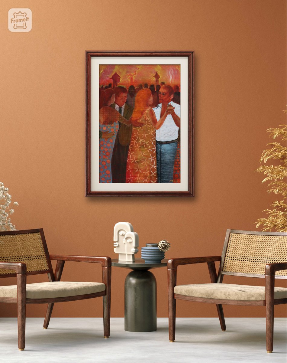 Urban And Pop Portrait Oil Painting By Gokhan Alpgiray, 28 X 39, Forever, Original Artwork