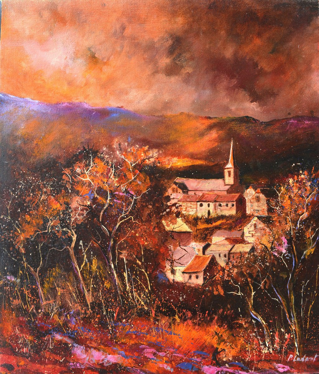 Autumn In Houroy By Pol Henry Ledent, 24 X 28, Artwork For Sale On Artfinder
