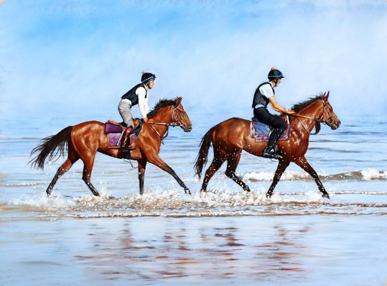 Racehorses in the Sea