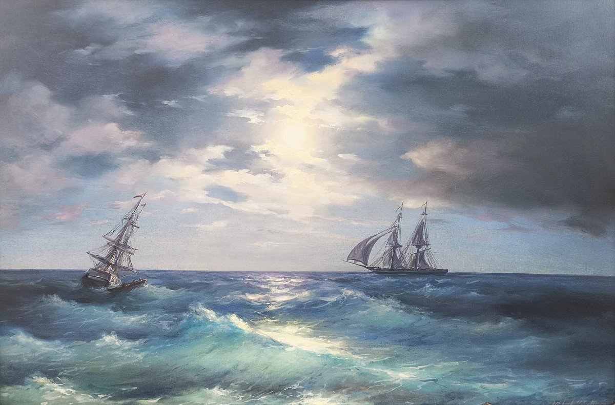 Troublesome Voyage By Mexak Xazaryan, 35 X 24, Artwork For Sale On Artfinder
