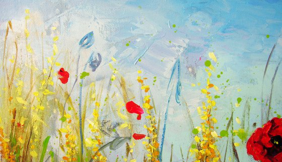 Flower Landscape "Poppies"