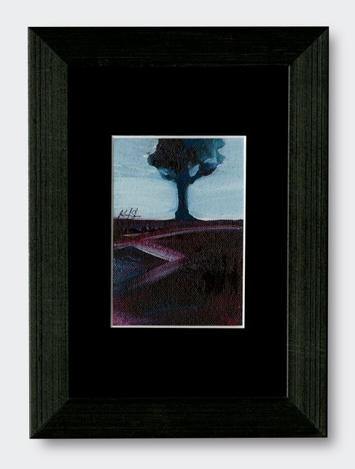 Lone Tree - Framed landscape art by Kathy Morton Stanion by Kathy Morton Stanion