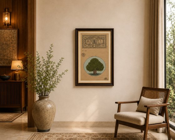 Royal Kadamba Tree on Bikaner Stamp
