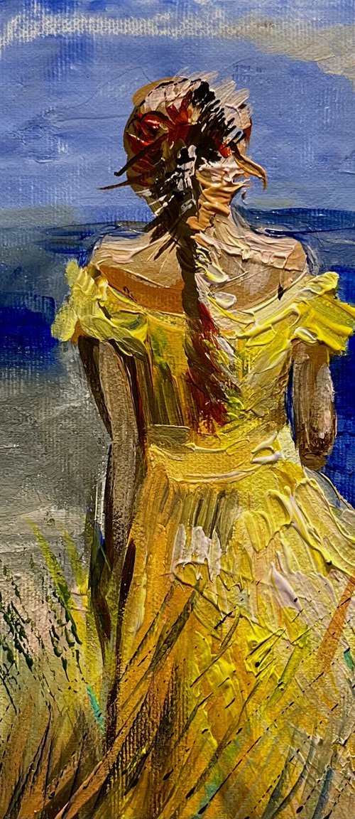 Beauty in a Yellow Dress by Vahe Bagumyan