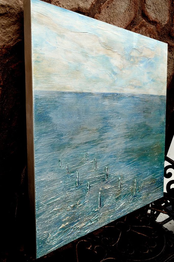 THE OYSTER PARK.70X70cm.3D canvas.