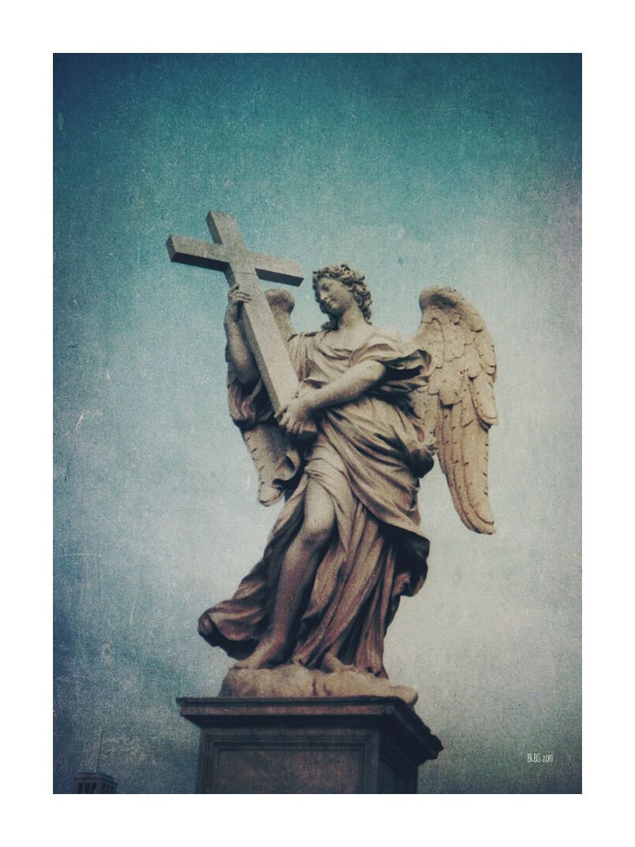 Angels of Rome No.1 - Cross by Barbara Storey