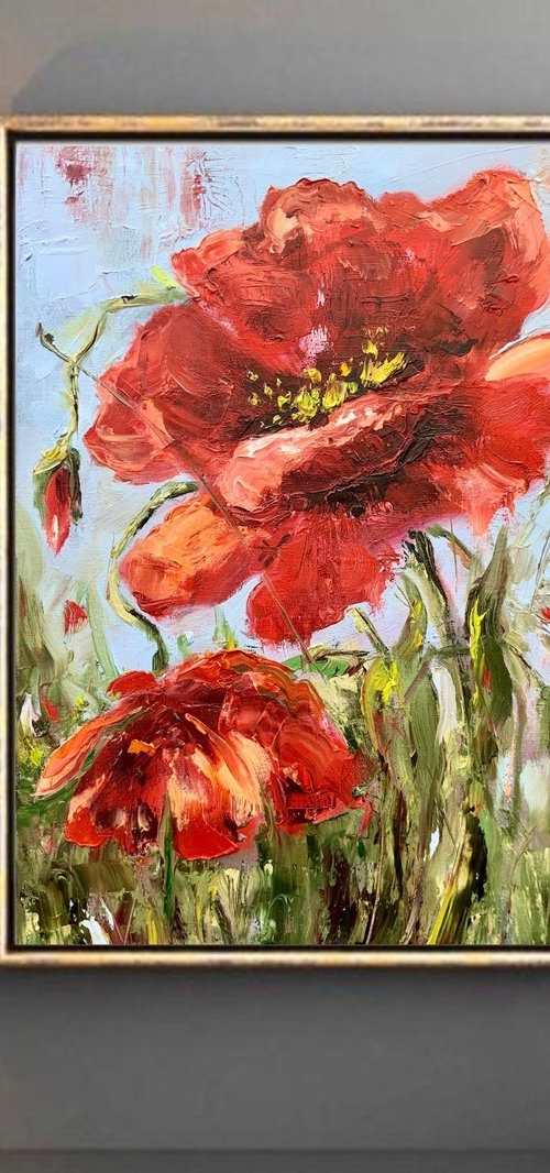 Red Poppy by Alexandra Jagoda (Ovcharenko)