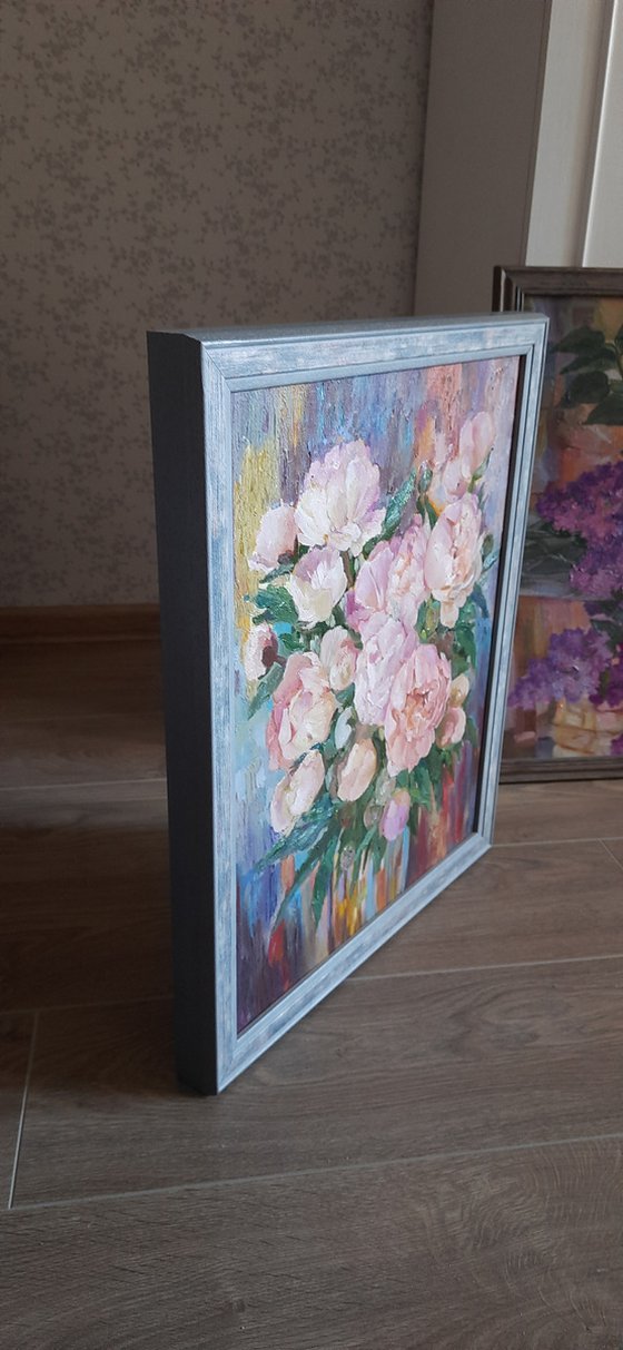 Peonies - Original  oil painting (2021)