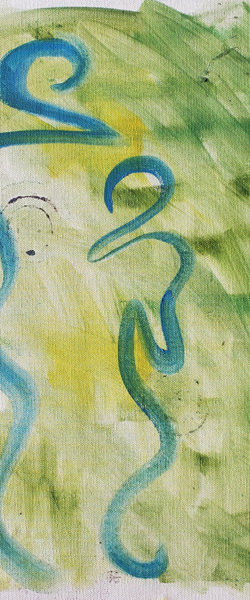 Abstract - Figurative - "Lovers" by Katrina Case