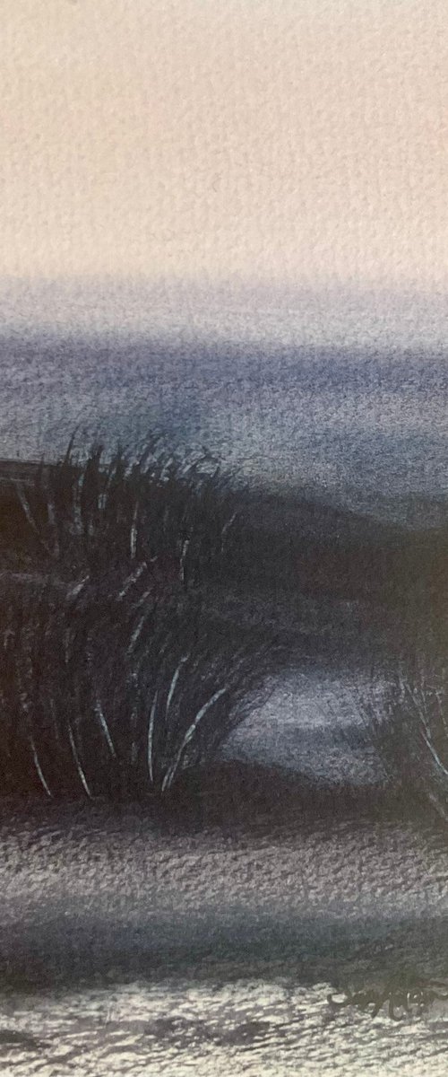 Dunes, grasses, sea by Samantha Adams