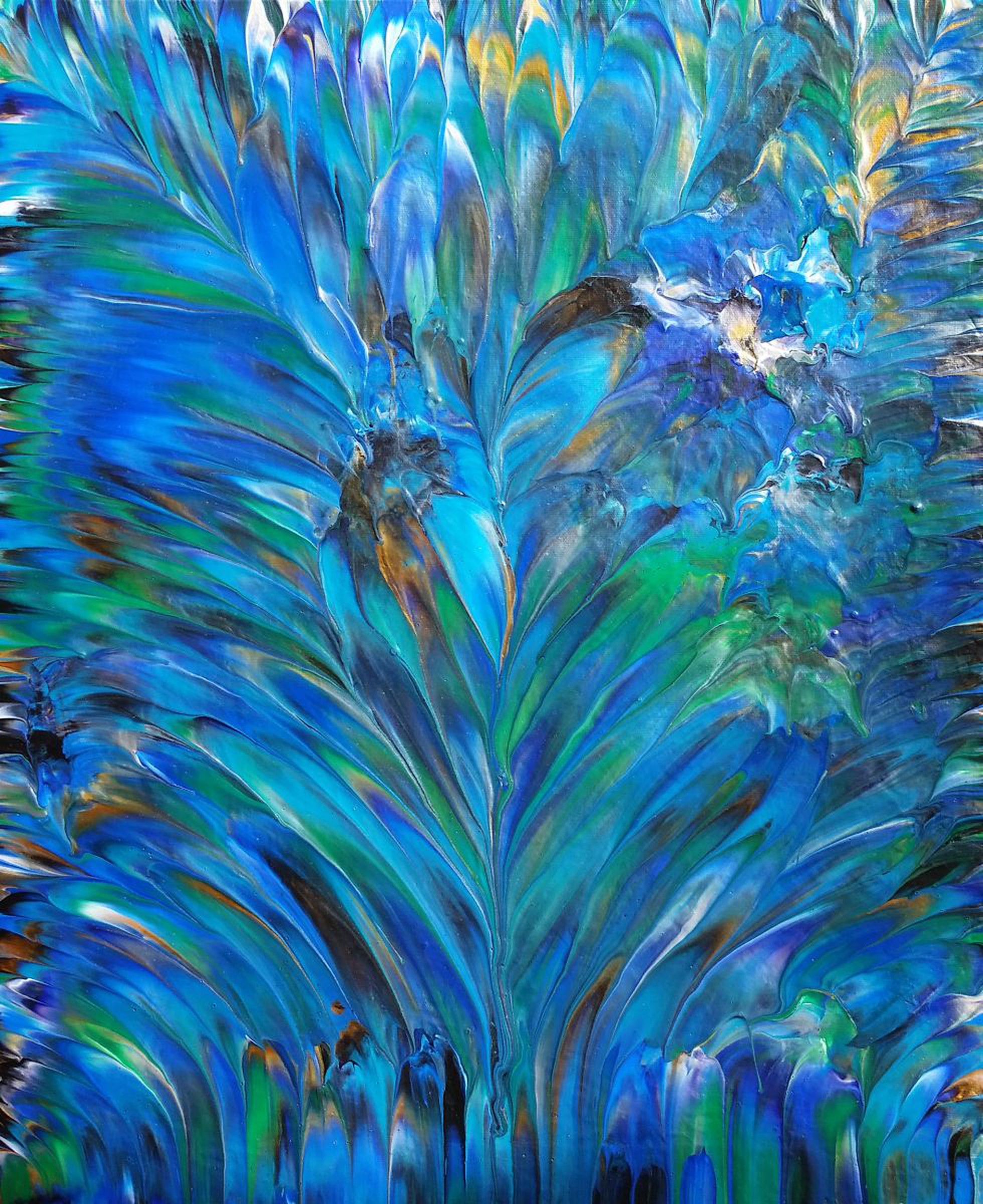 Peacock V Original Acrylic Painting On Canvas Artfinder