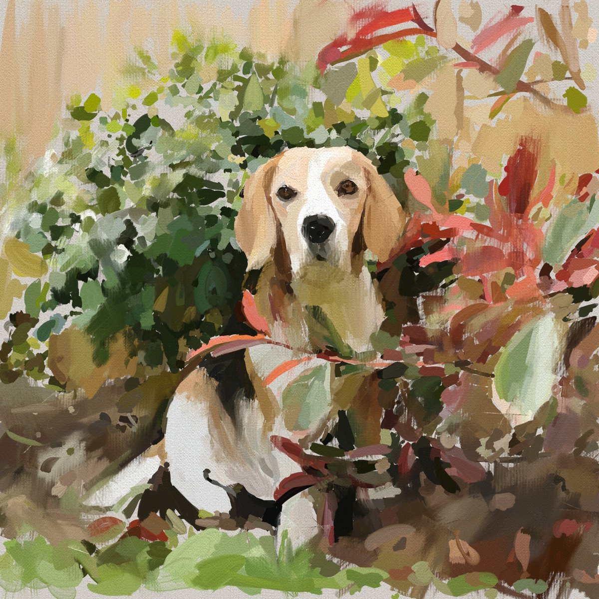Rupert Amongst the Plants (Limited Edition) by Anna Bush