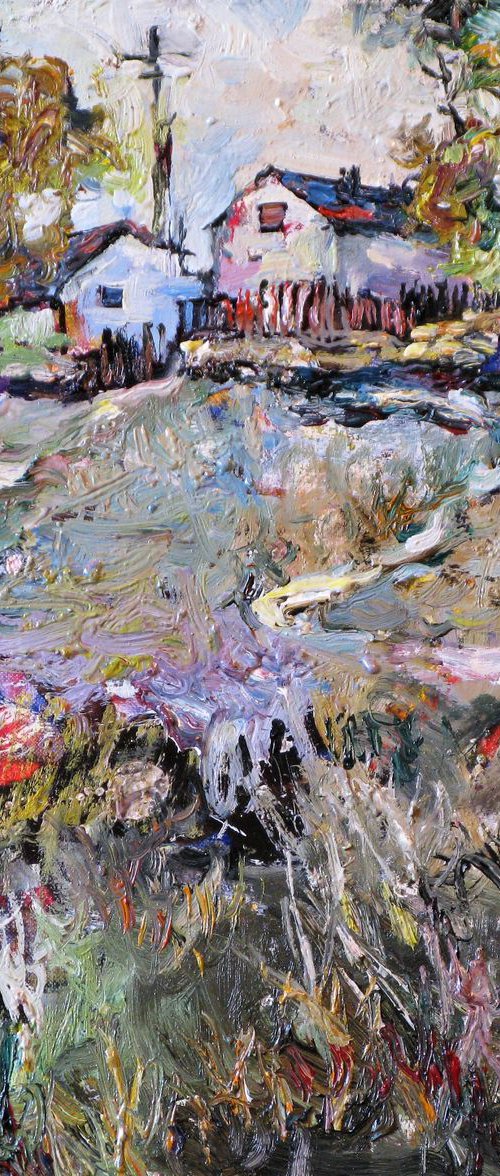 Autumn grass. by Nikifor Swiristuhin