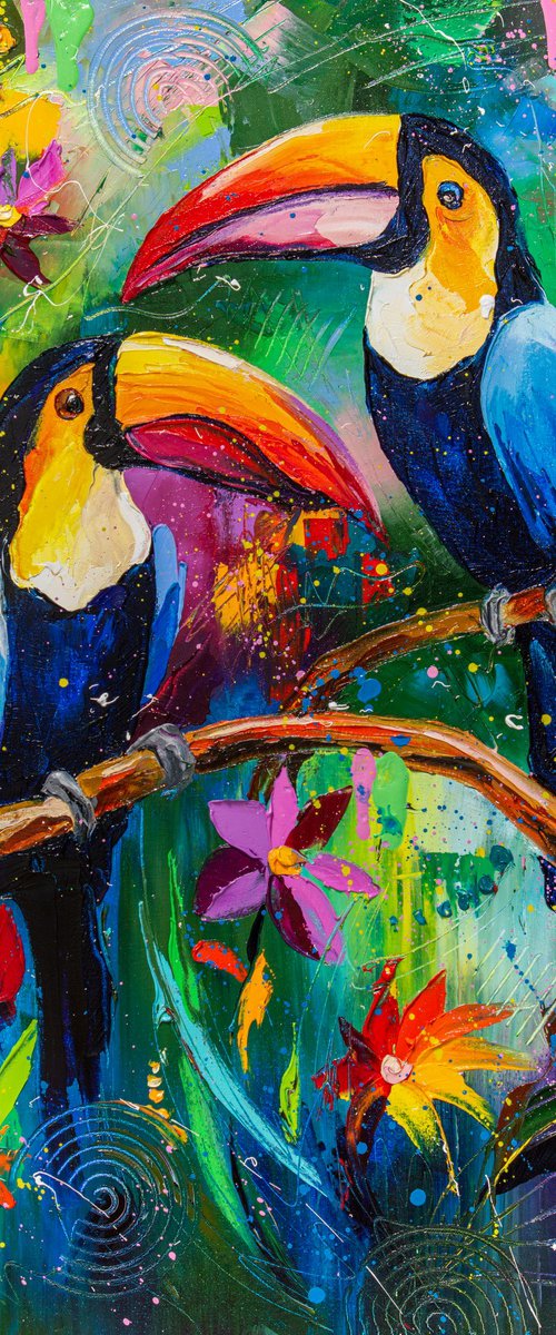 Happy toucans by Liubov Kuptsova