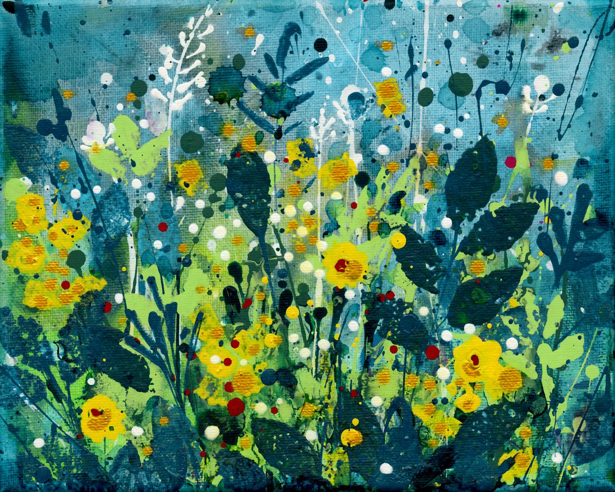Song Of The Meadow 3  - Meadow Flower Painting  by Kathy Morton Stanion by Kathy Morton Stanion