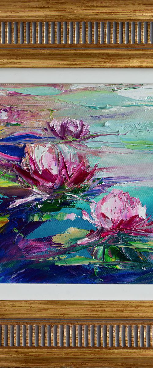'SUMMER POND LILIES' by Ewa Czarniecka