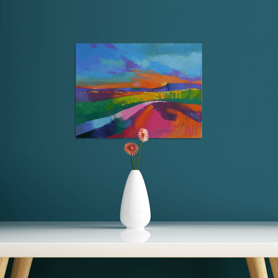 "Contemplation" Original painting Oil on canvas Abstract Home decor