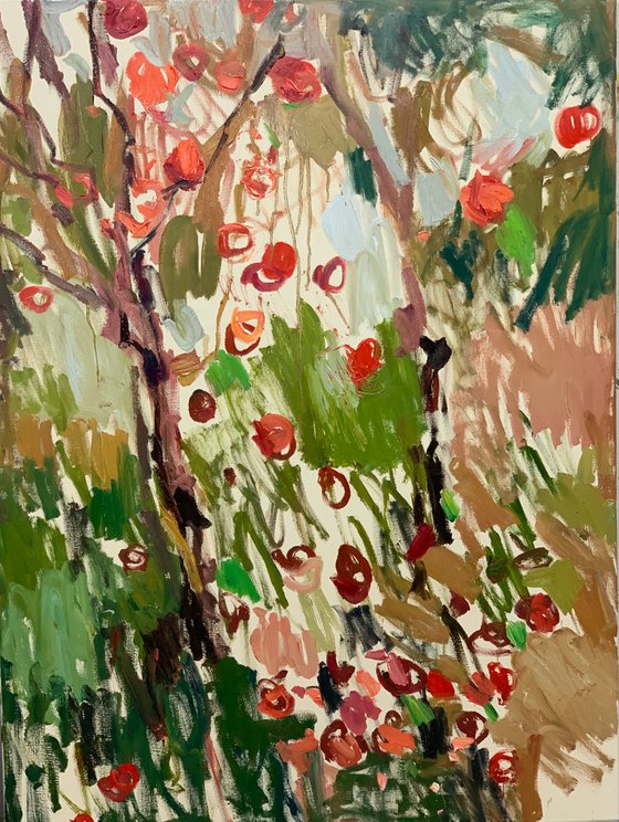 An orchard. Diptych