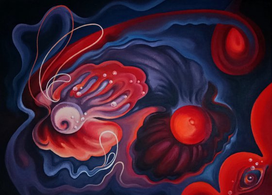 The glow of the abyss (diptych)