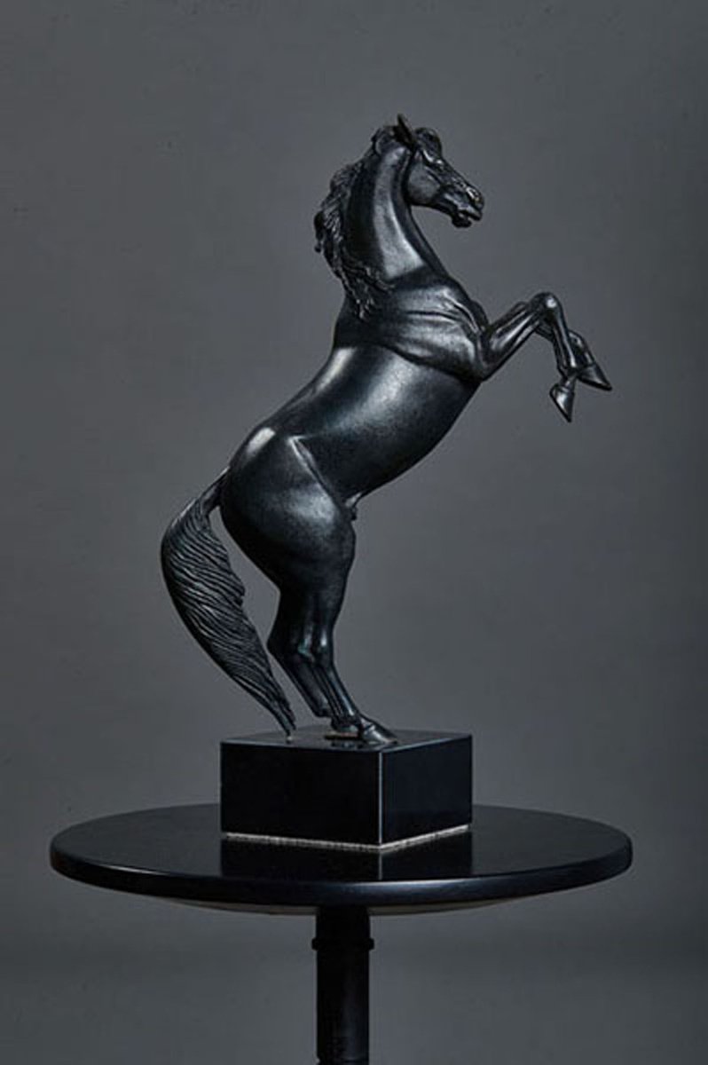 Photorealistic Animal Bronze Sculpture By Krasimir Krastev, 5 X 14", Horse, Original Artwork