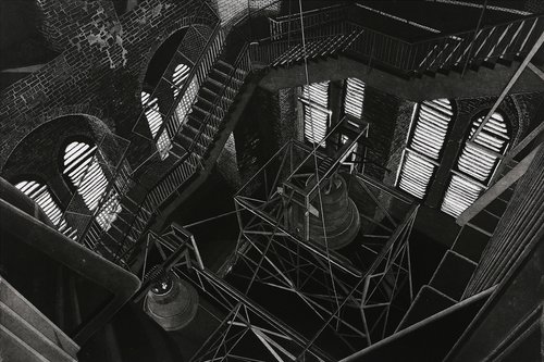 Staircase I, (59,4 x 88,4 cm) by Dominik Wlodarek