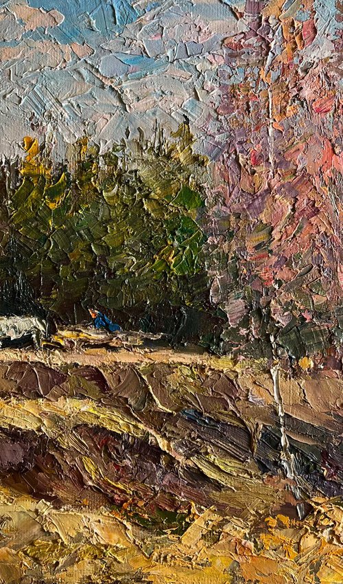 Along the Forest Road by Boris Serdyuk