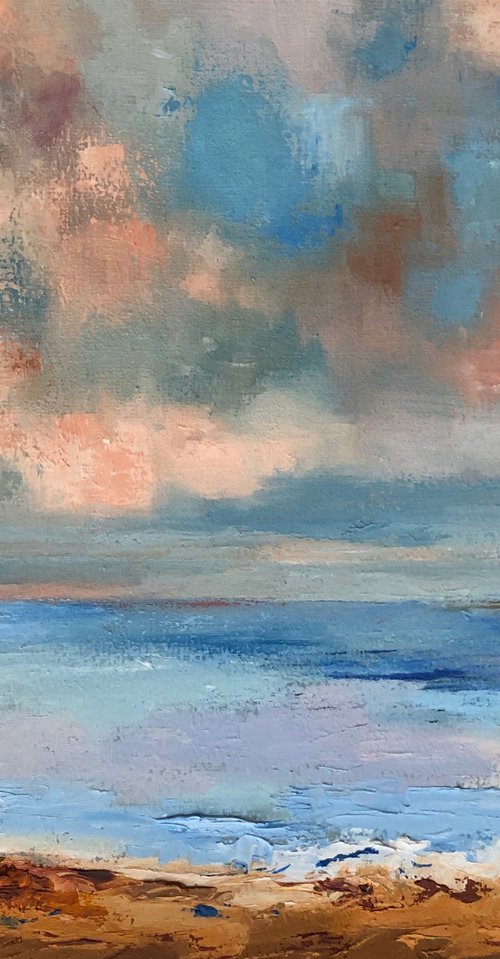 November Day - Light on the Ocean by Ann Palmer