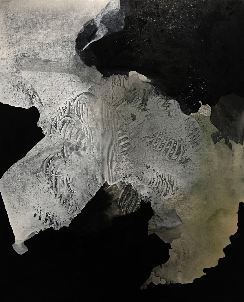 Organic Abstract Acrylic Painting By Kris Haas, 16 X 20", Don