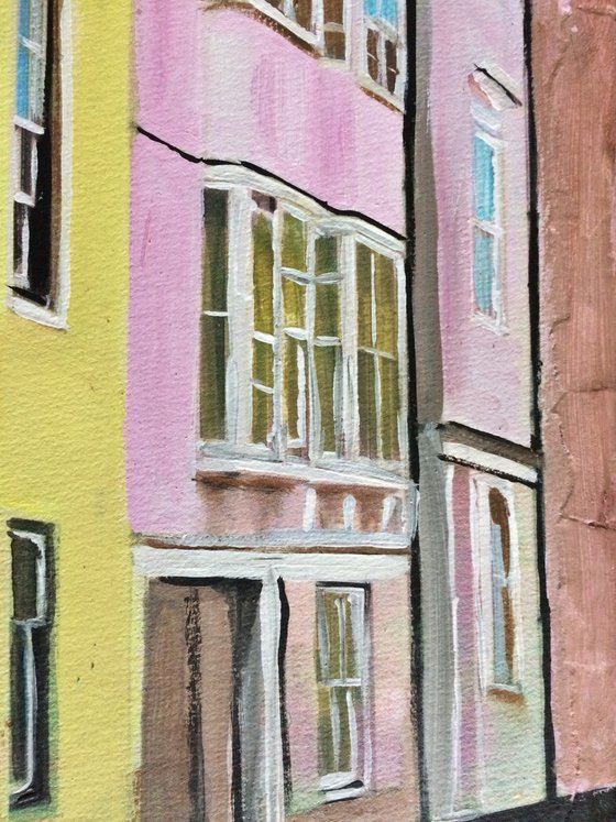 Oxford, Pastel Coloured Houses