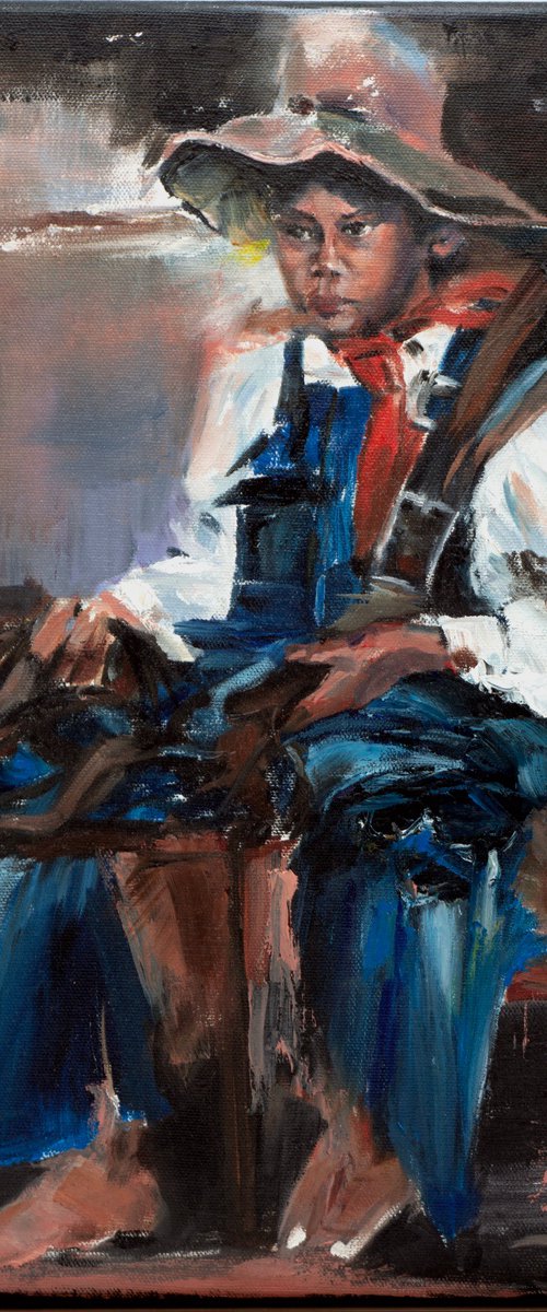 Little Cowboy — After Nikolai Fechin by Olga Tchefranov (Shefranov)