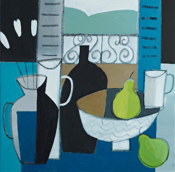 Still Life & 2 Pears III
