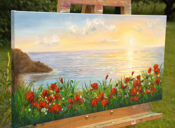 Poppies by the sae