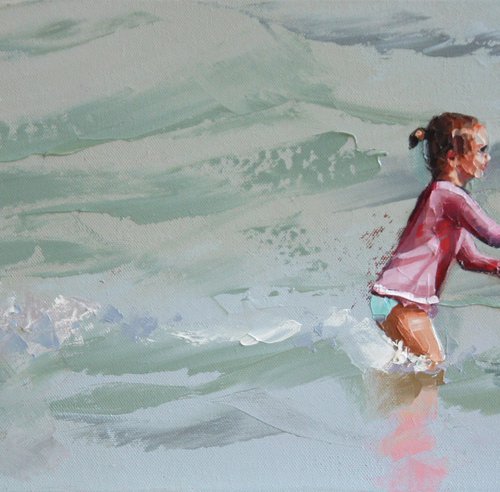 Beach Ball In The Waves III by Claire McCall