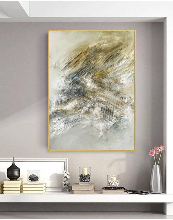 Kythos 70x100cm Abstract Textured Painting