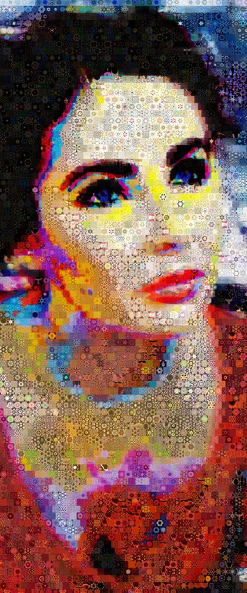 Elizabeth Taylor Collage by John Lijo Bluefish