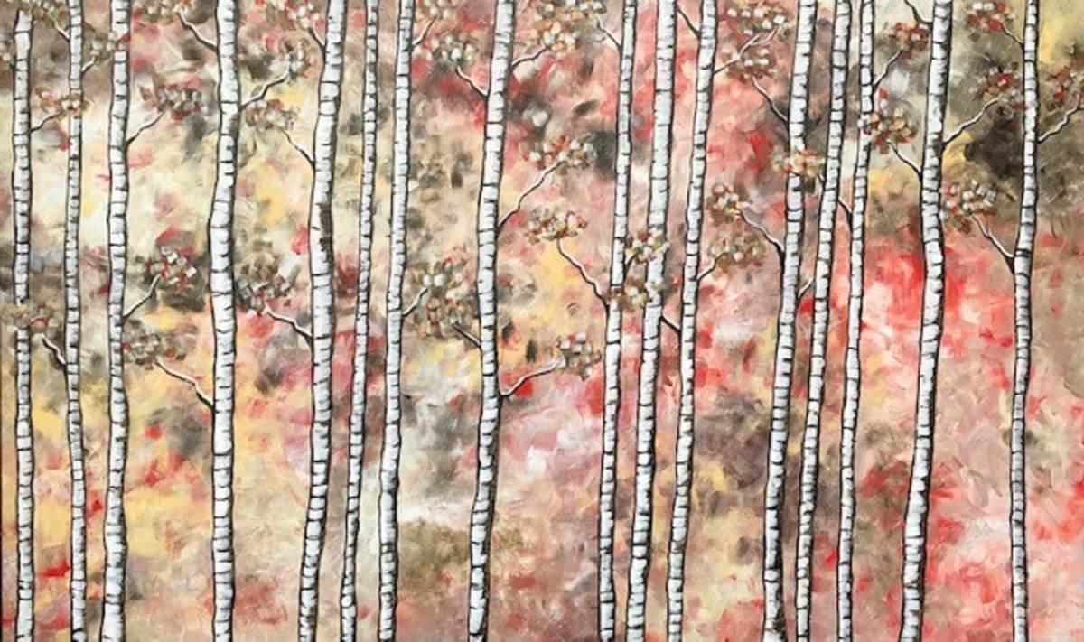 Impressionistic Landscape Acrylic Painting By Carol Zsolt, 60 X 36, Inspiration 5505 - Cz23012, Original Artwork