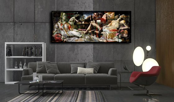 Venus & Mars + Pluto ( xxl 270x108cm )