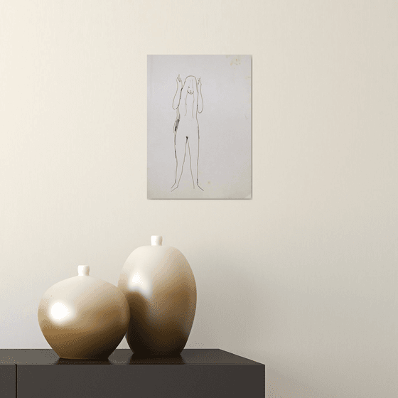 The Nude Study, life sketch 21x29 cm ESA10