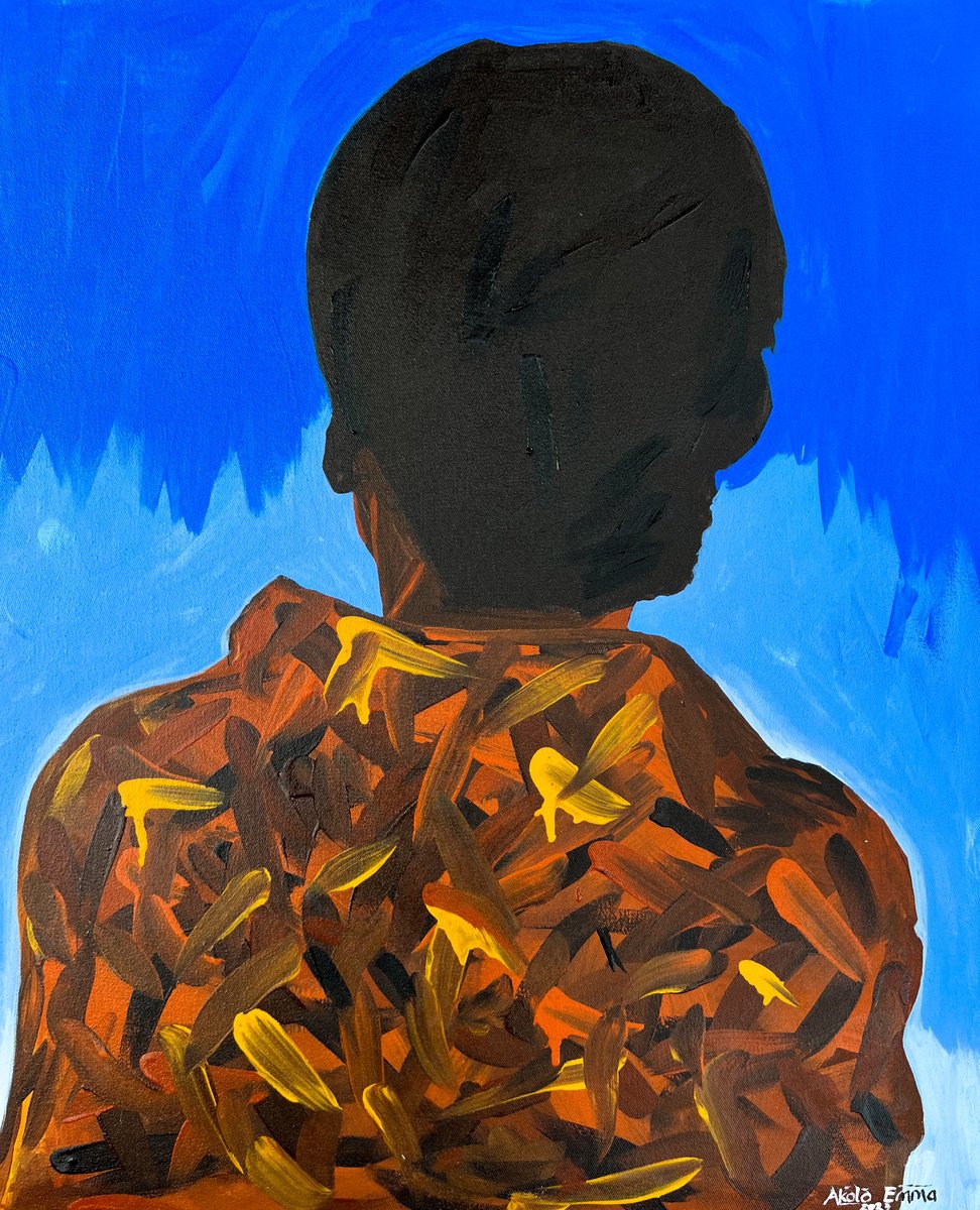 Behind Me 2 By Emmanuel Akolo, 20 X 24, Artwork For Sale On Artfinder