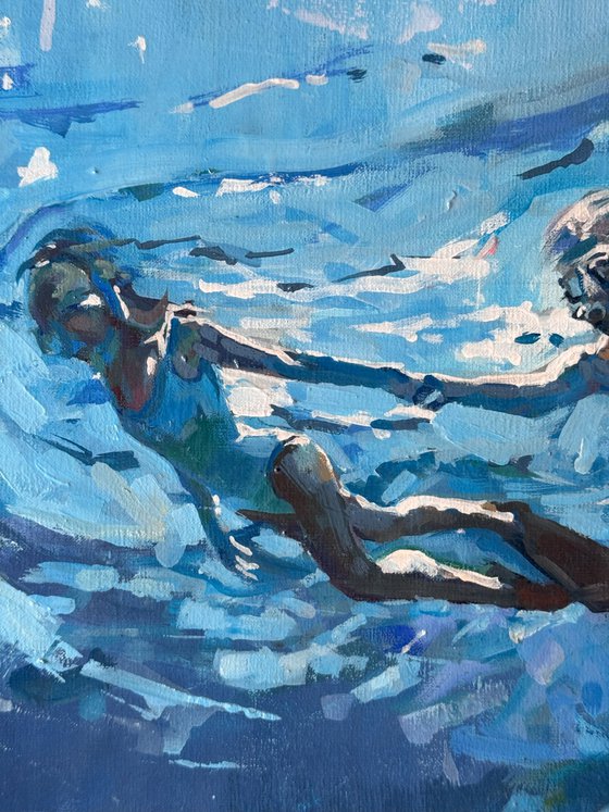 Diving the ocean