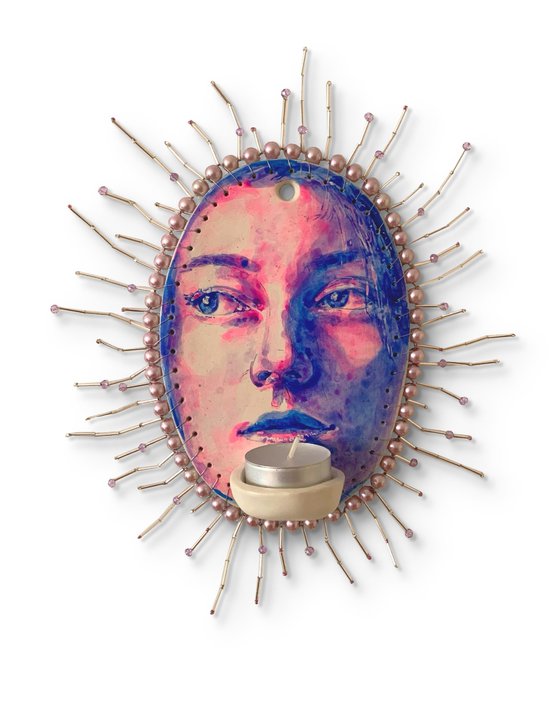 Clay female face