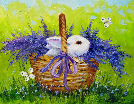 Rabbit in lavender