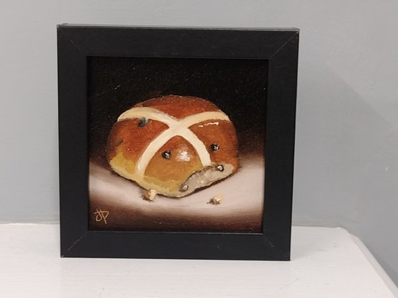 Little hot cross bun still life