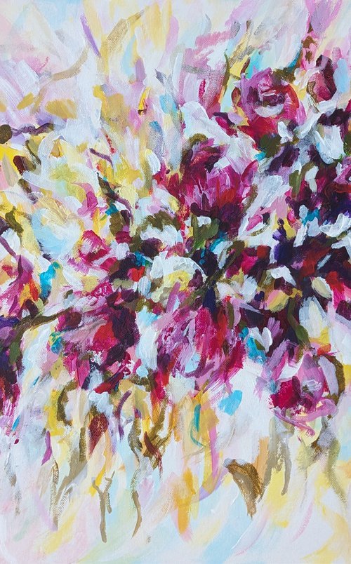 Expressively Yours Abstract Floral by Judy Century