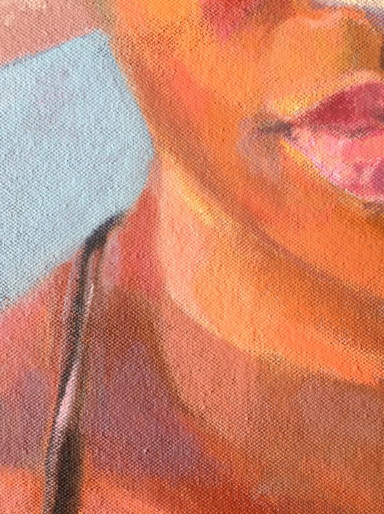Woman with hat