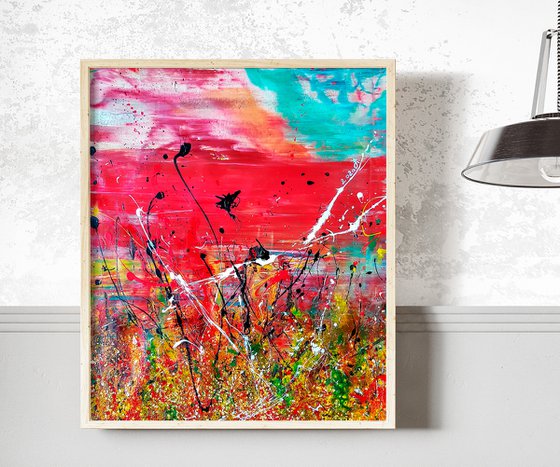 -Dare- Abstract Original Painting on Unstretched Canvas.